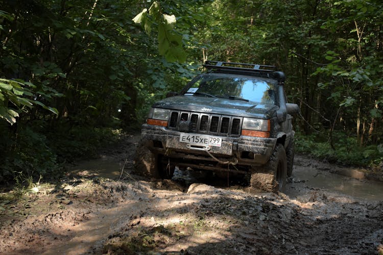 A Car Covered In Mud 