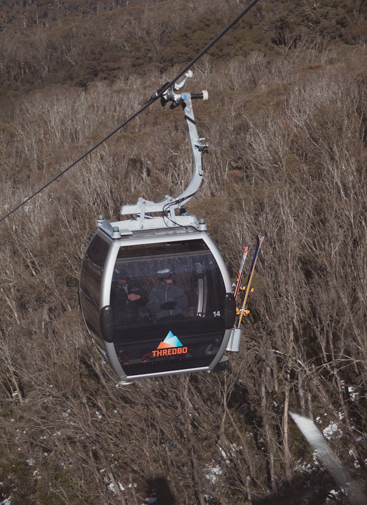 White And Black Cable Car