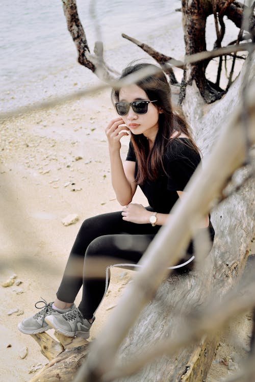 Gratis stockfoto met aziatisch model, fotomodel, op het strand