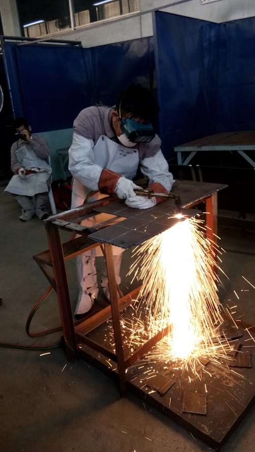 Free stock photo of gas welding, gascutting, oxyacetyelene cutting Stock Photo