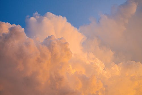 White Clouds and a Blue Sky