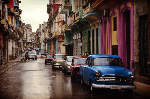 Free Cars Parked Near Buildings during Daytime Stock Photo