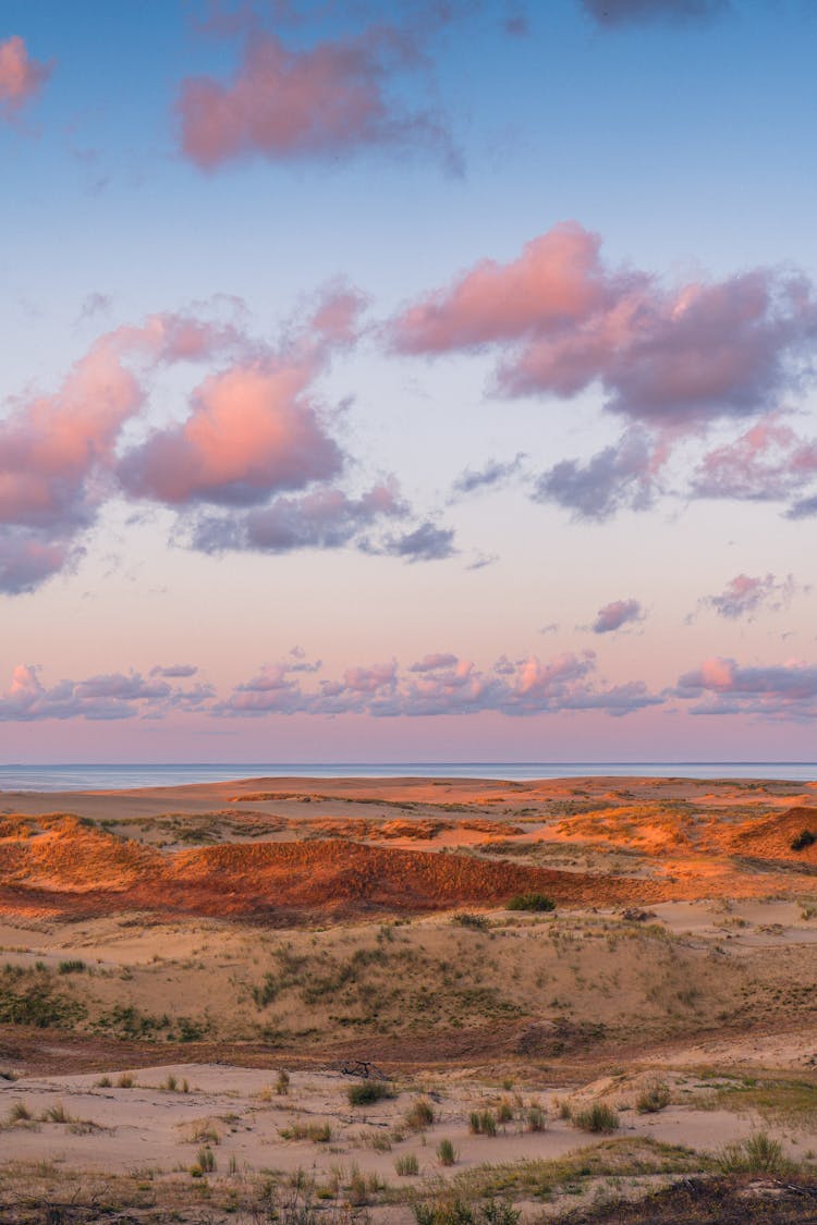 Scenic View Of The Dessert During Sunset