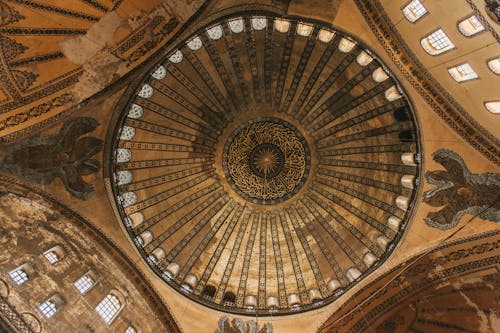 Ảnh lưu trữ miễn phí về các cửa sổ, góc chụp thấp, hagia sophia grand mosque