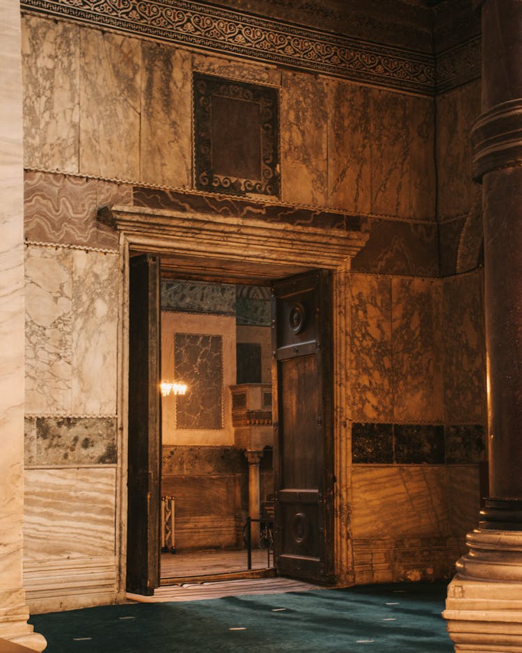 A Doorway Inside A Museum