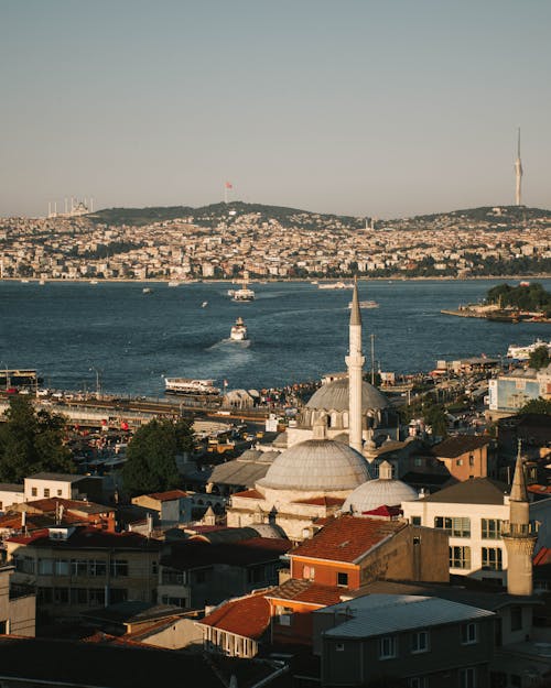 Free Drone Shot of Istanbul Stock Photo