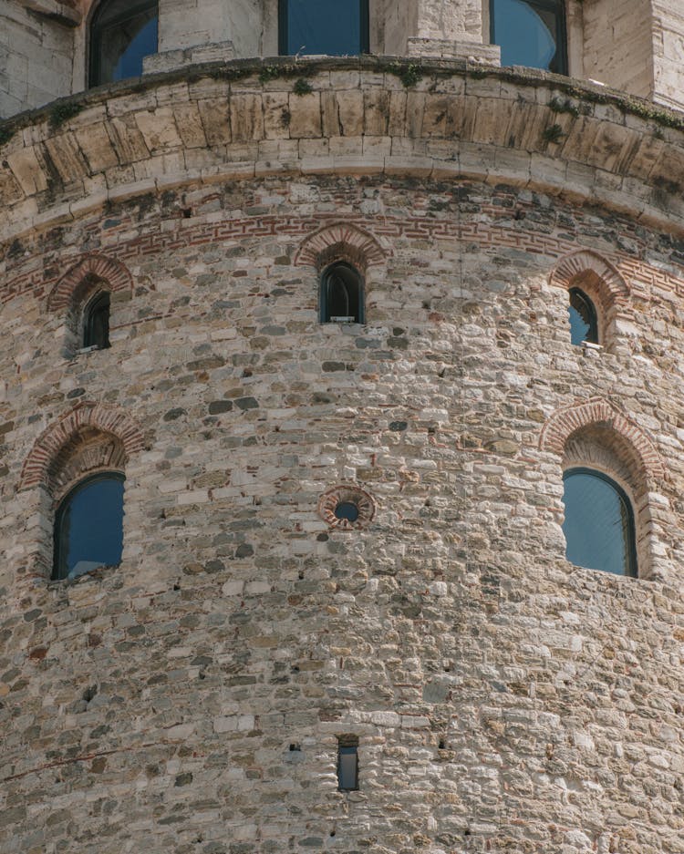 Round Tower Of Stone Castle