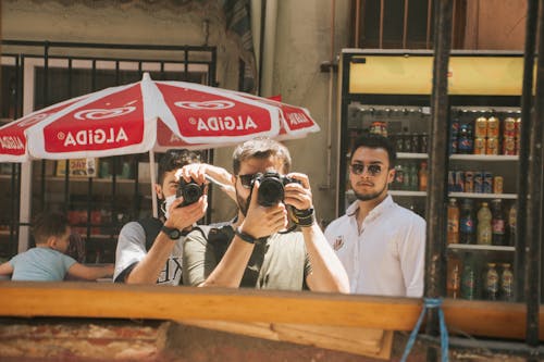 Ingyenes stockfotó analóg kamerák, bolt, csoport témában