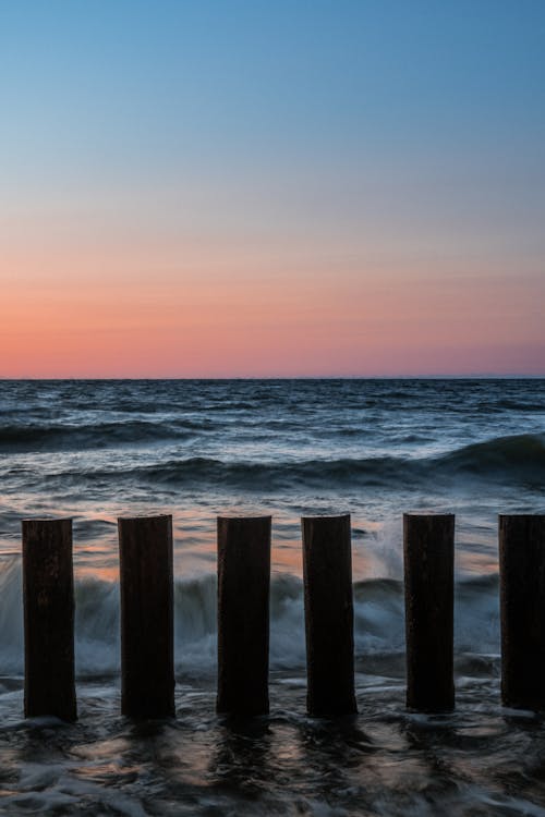 Gratuit Photos gratuites de bord de mer, coucher de soleil, crépuscule Photos