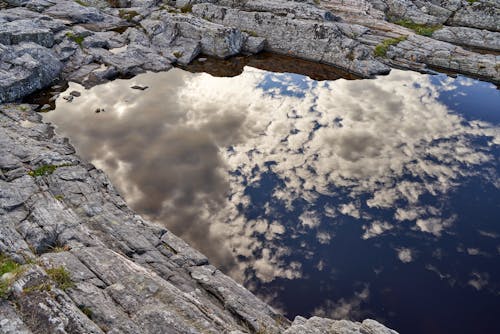 Free Reflection of the Clouds and the Sky  Stock Photo