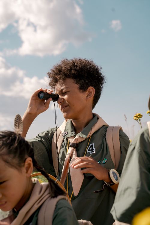 Scouter View Scout Looking through Monocular · Free Stock Photo
