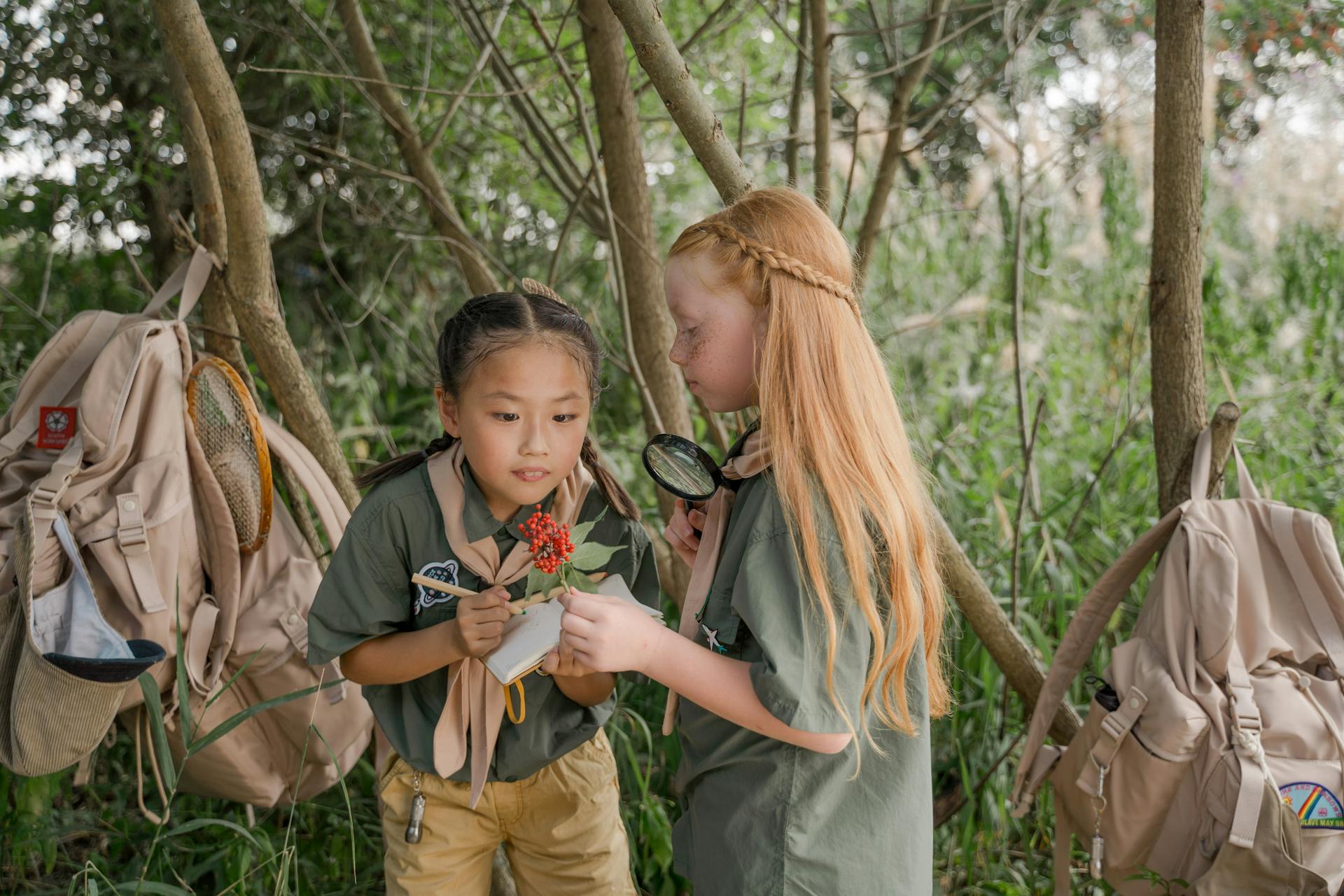 Girl Scouts at Summer Camping