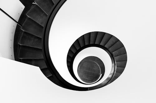 Free Black Spiral Staircase Stock Photo
