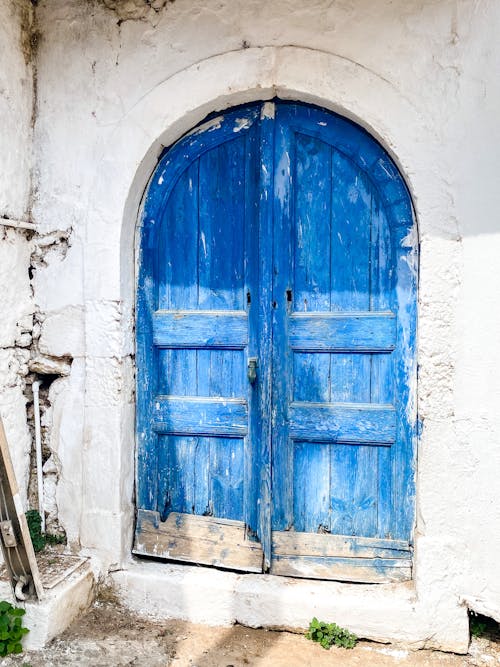 Free stock photo of blue, crete, gate Stock Photo