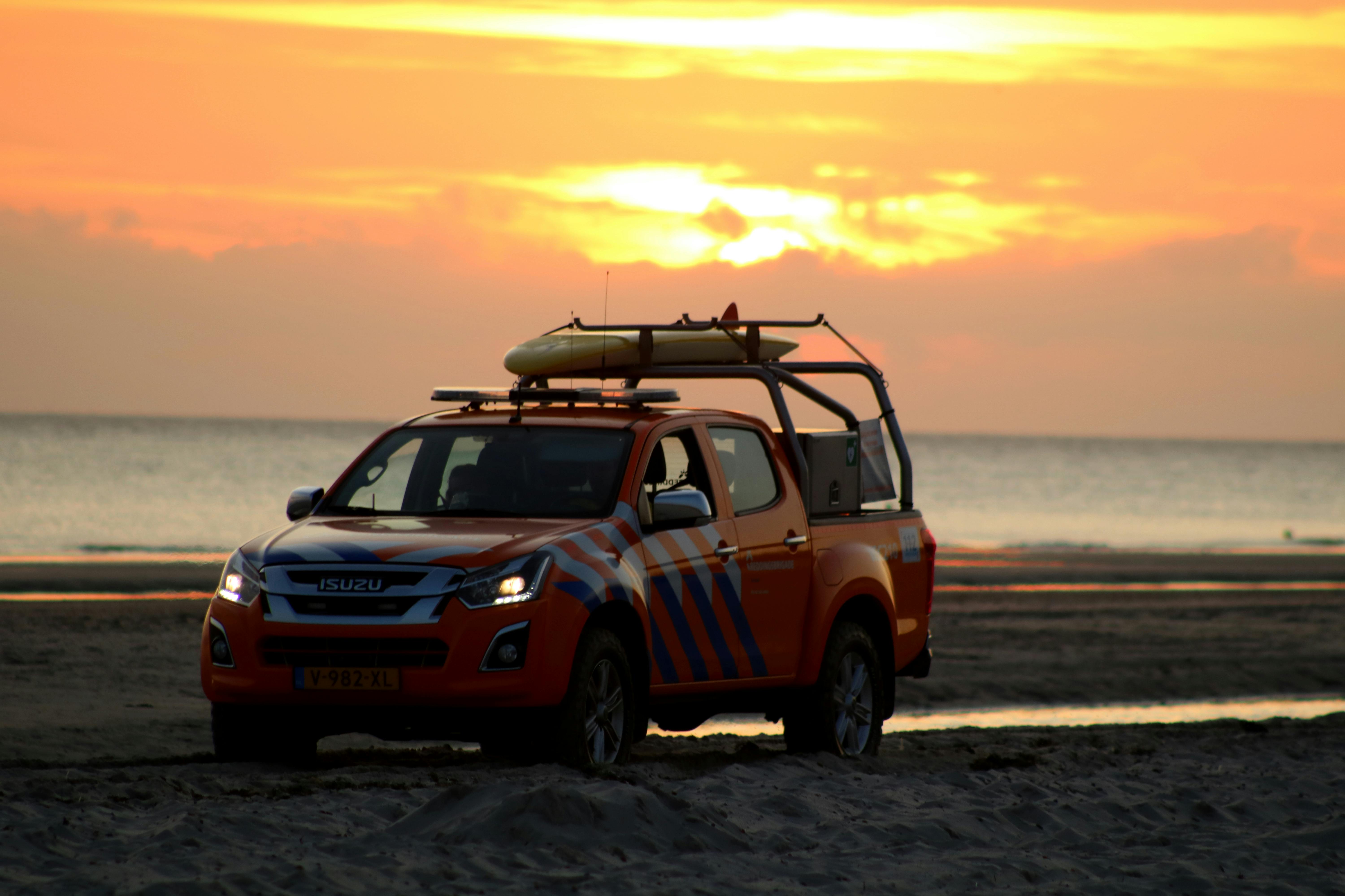A PickUp Truck on a Beach · Free Stock Photo