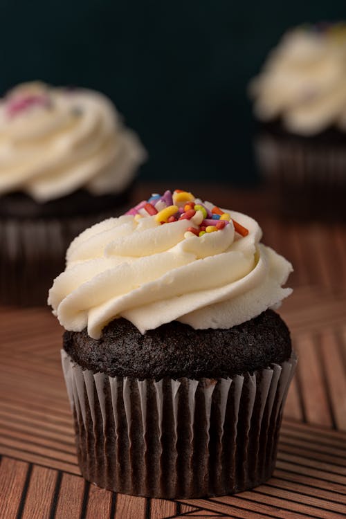 Free A Cupcake With Sprinkles  Stock Photo