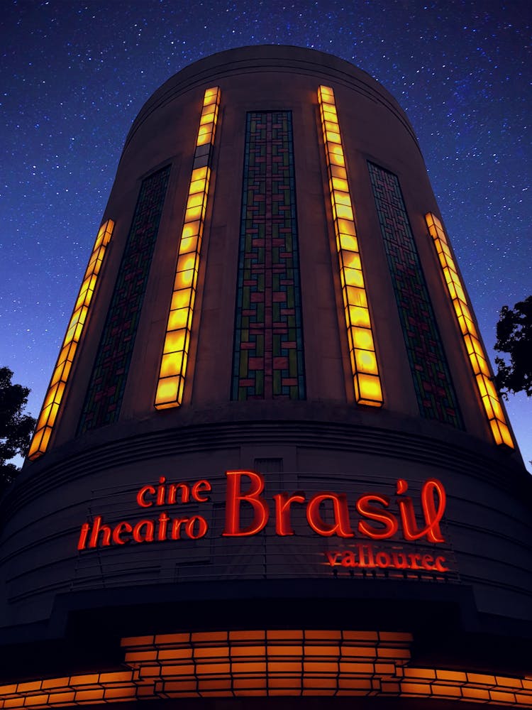 Low Angle Shot Of Cine Theatro Brazil Vallourec Cultural Center 