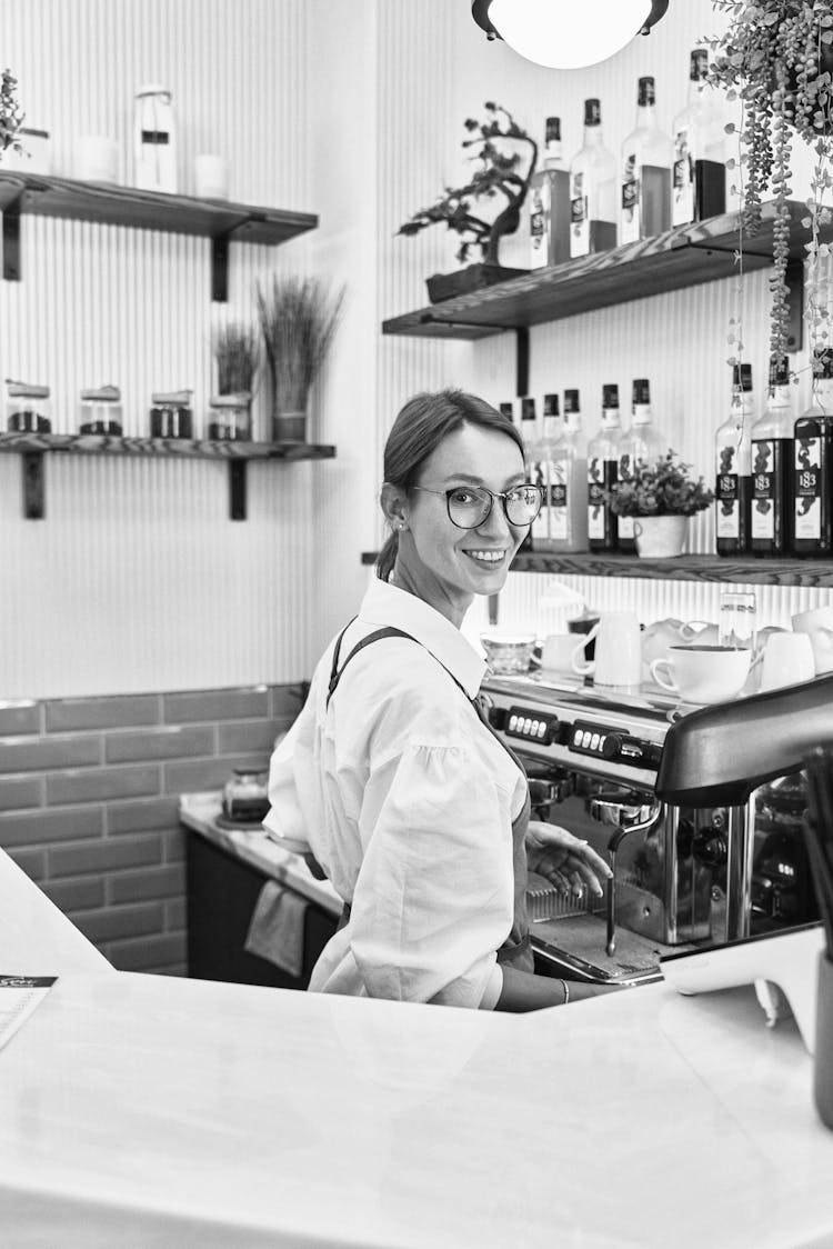 Woman Barista At Work 