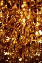 Gold Colored String Lights in Close Up Photography