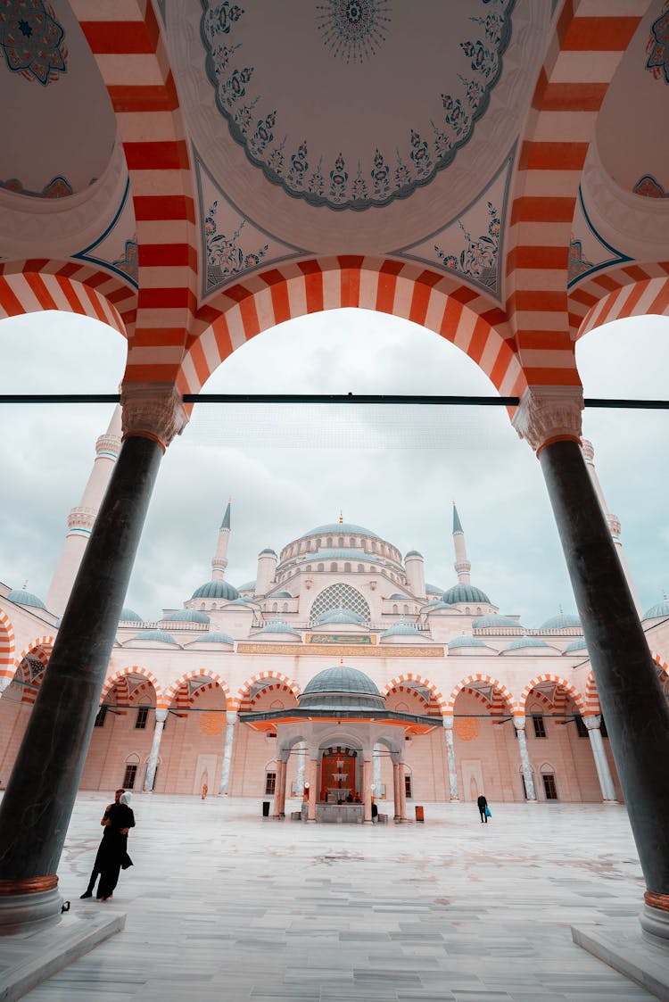 Inner Square Of Camlica Mosque