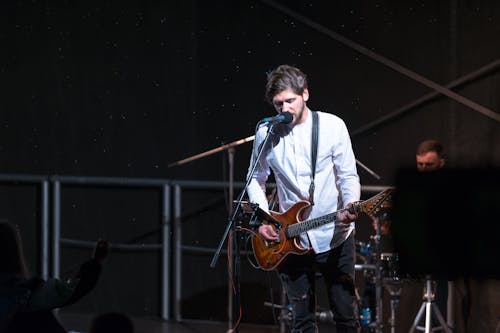 Foto d'estoc gratuïta de concert en directe, guitarra elèctrica, guitarrista