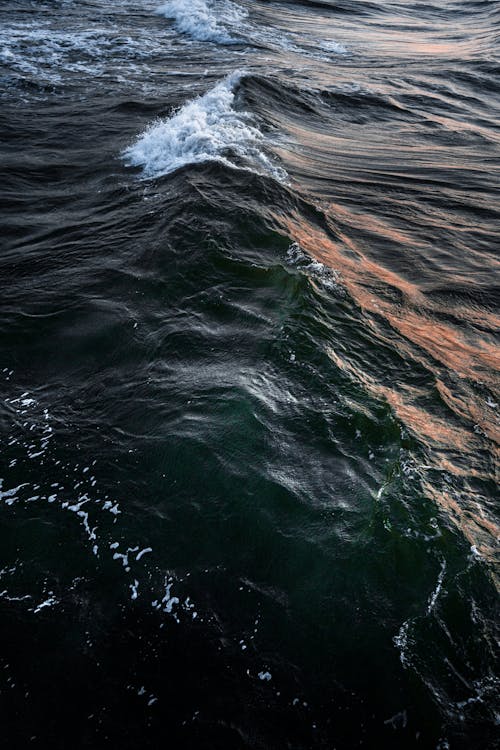 Close-up of Waves in the Sea