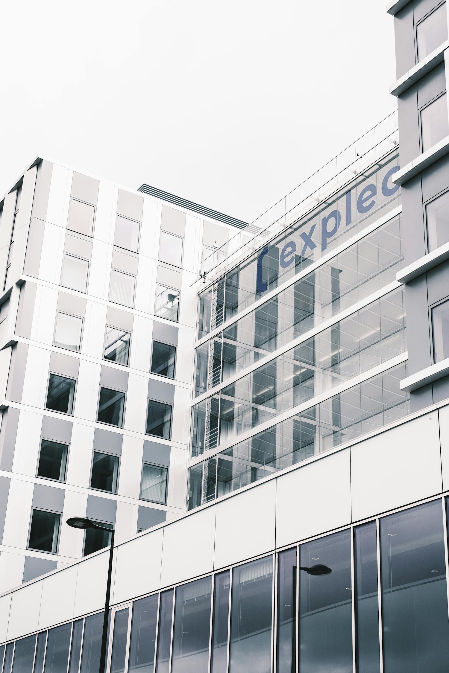 Sleek office buildings