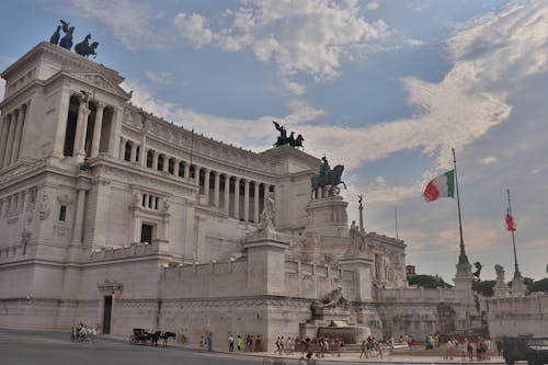 Free Victor Emmanuel II Monument, Rome, Italy  Stock Photo