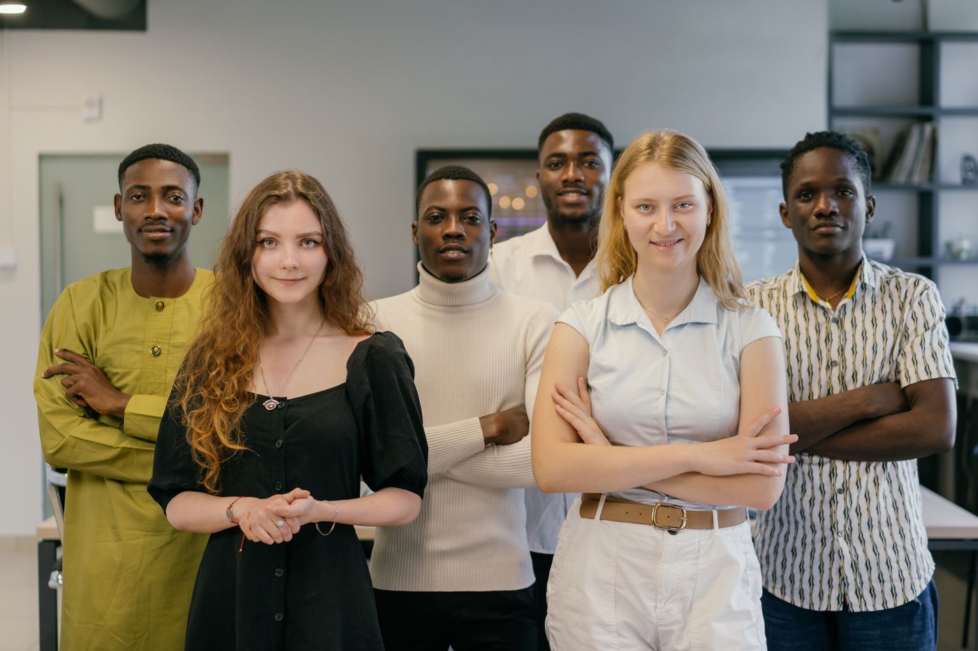 The Bellwether team in the Lisbon studio — photo by Mikhail Nilov on Pexels