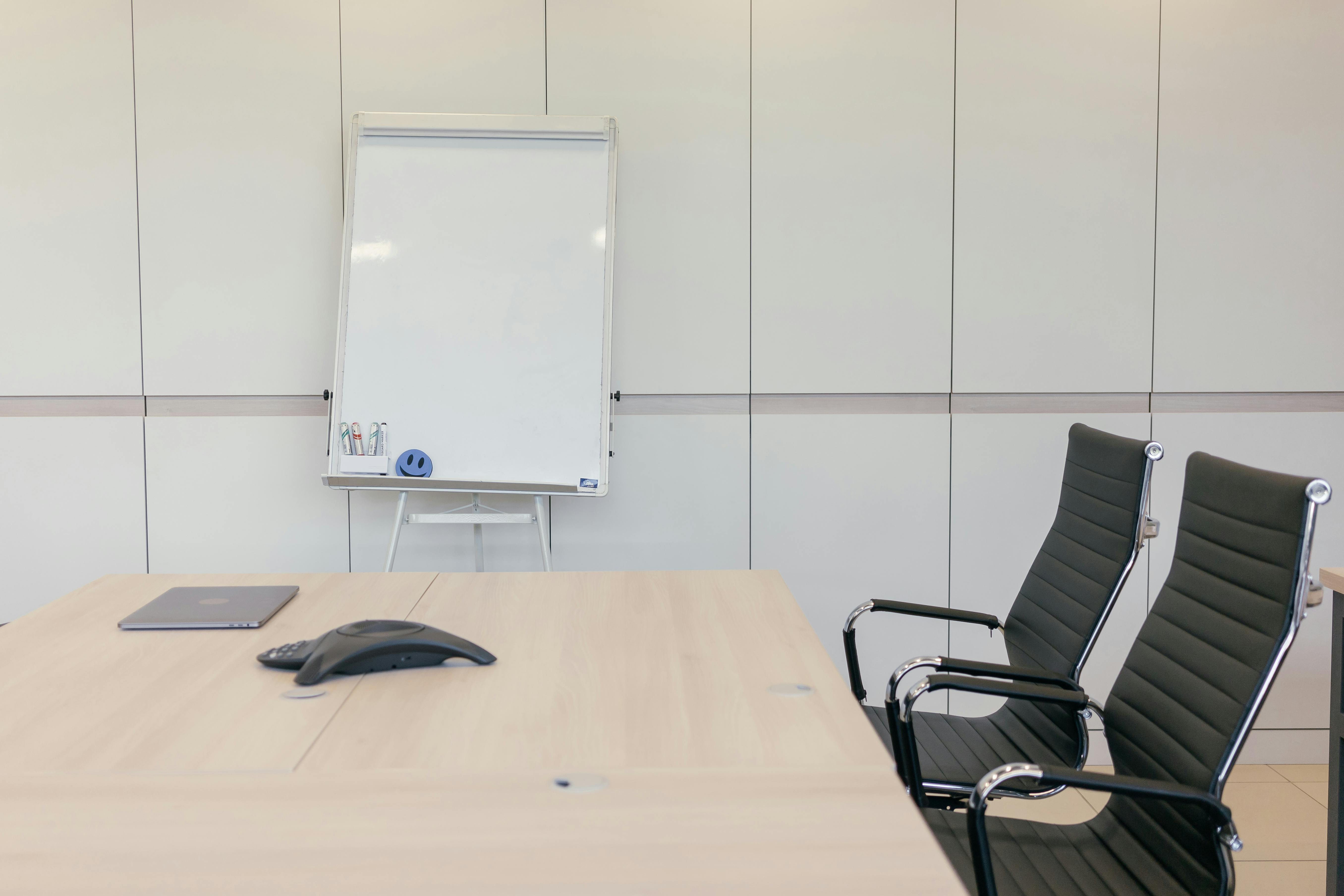 White Paper Board In The Meeting Room For Presentation Stock Photo, Picture  and Royalty Free Image. Image 19897253.