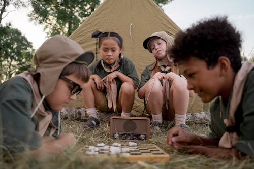 Imagine de stoc gratuită din boardgame, camping, copii