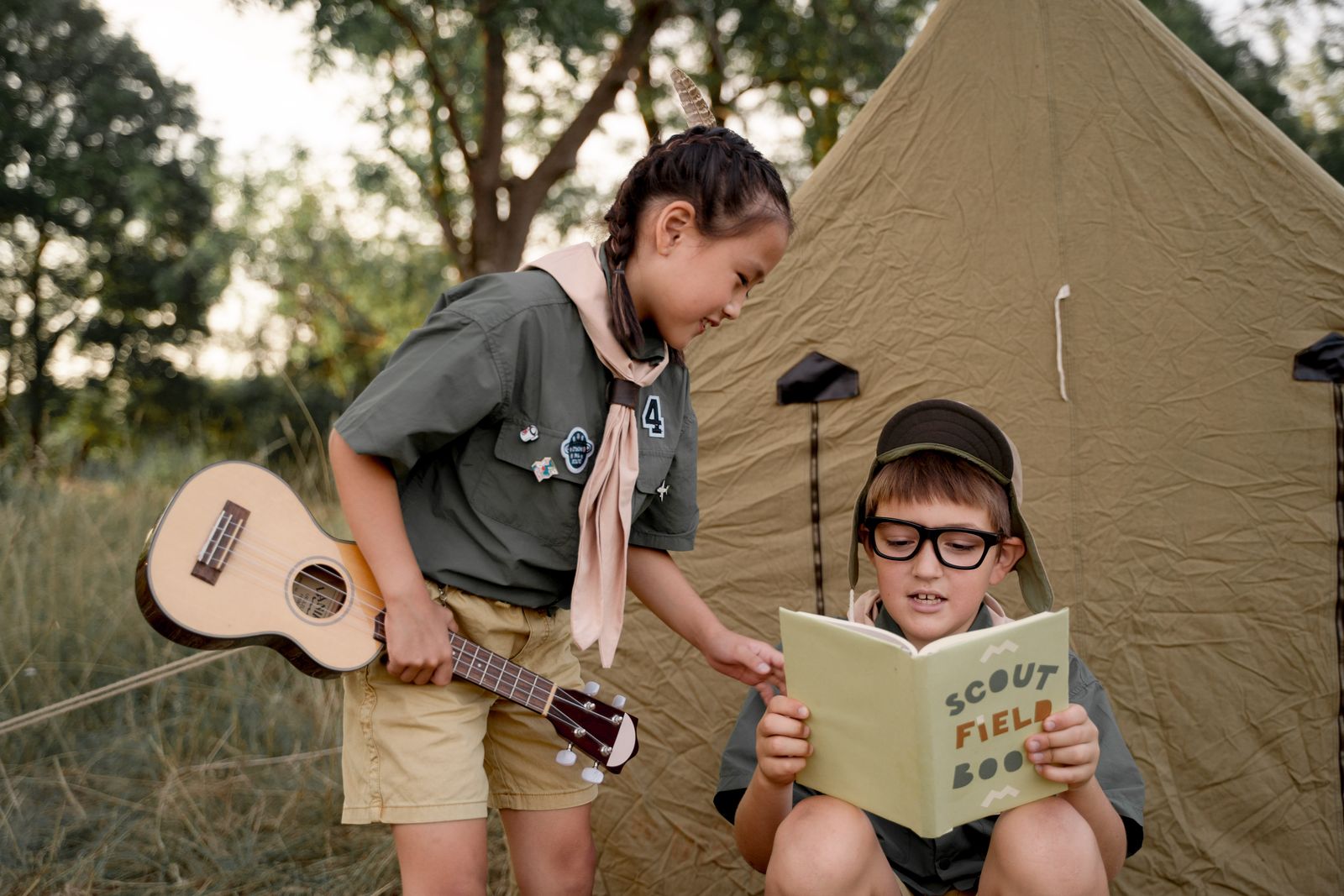 Children at a summer camp outdoors