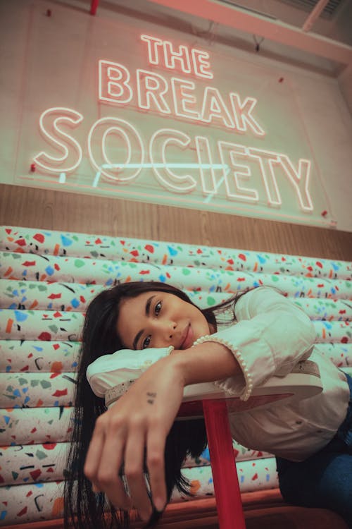 Girl in White Long Sleeve Shirt 