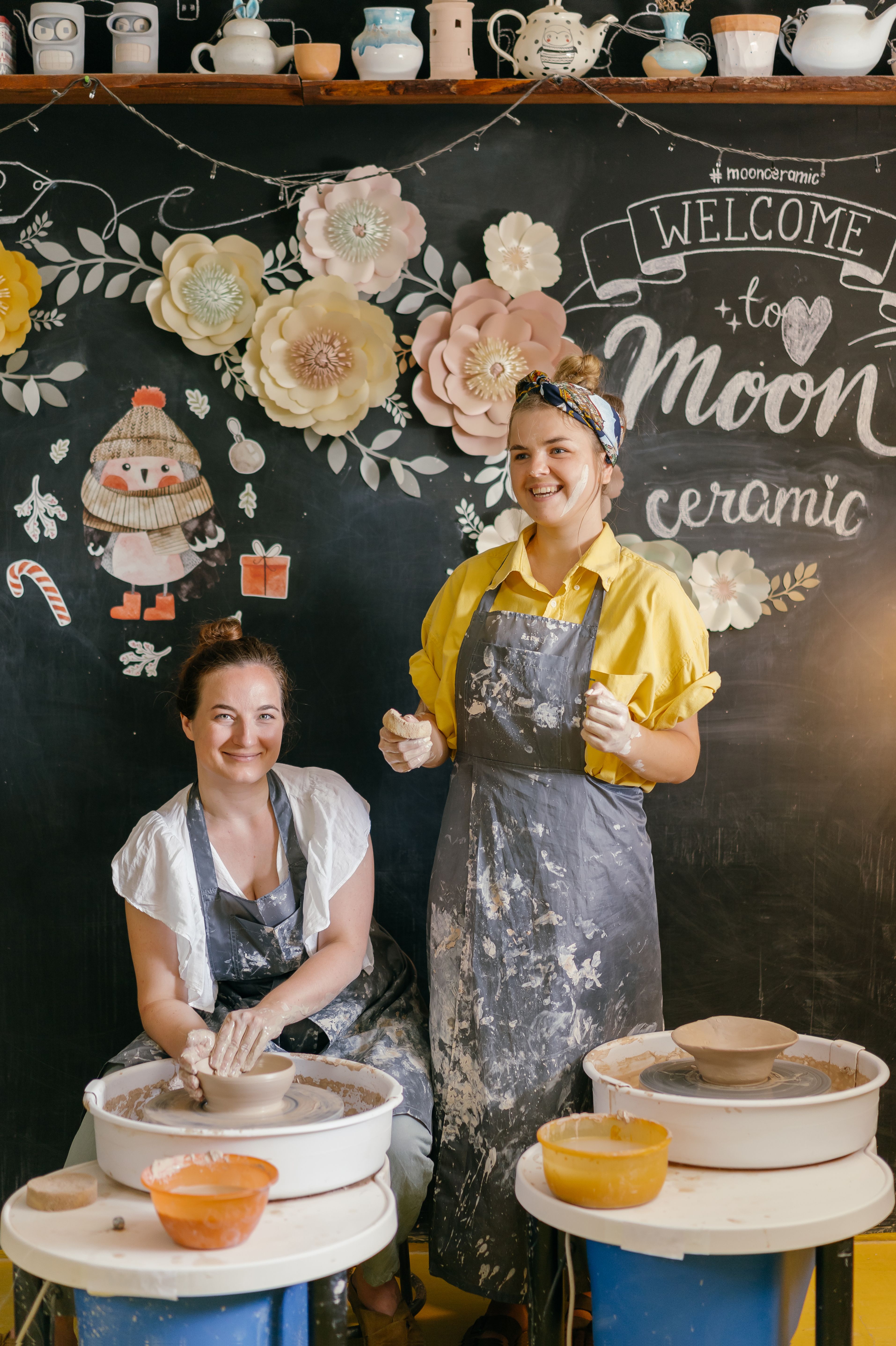 Women Making Pots · Free Stock Photo