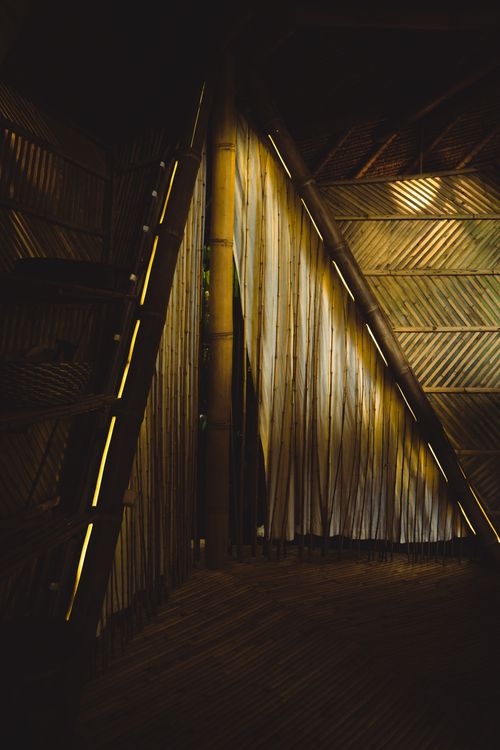 Free Explore the sustainable bamboo architecture of a traditional hut in Bali, Indonesia. Stock Photo