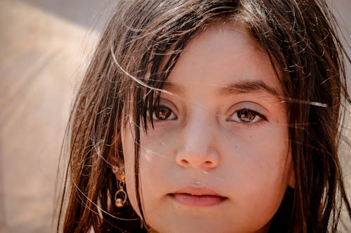 Portrait of a Girl With Black Hair 