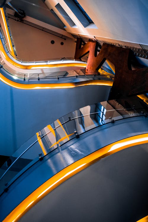 Low-angle Photography of Building Interior