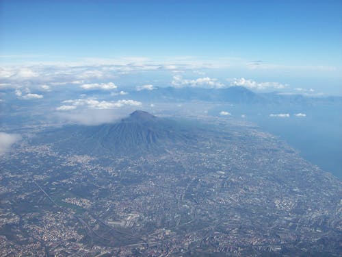 Gratis stockfoto met luchtfoto, napels, vesuvio