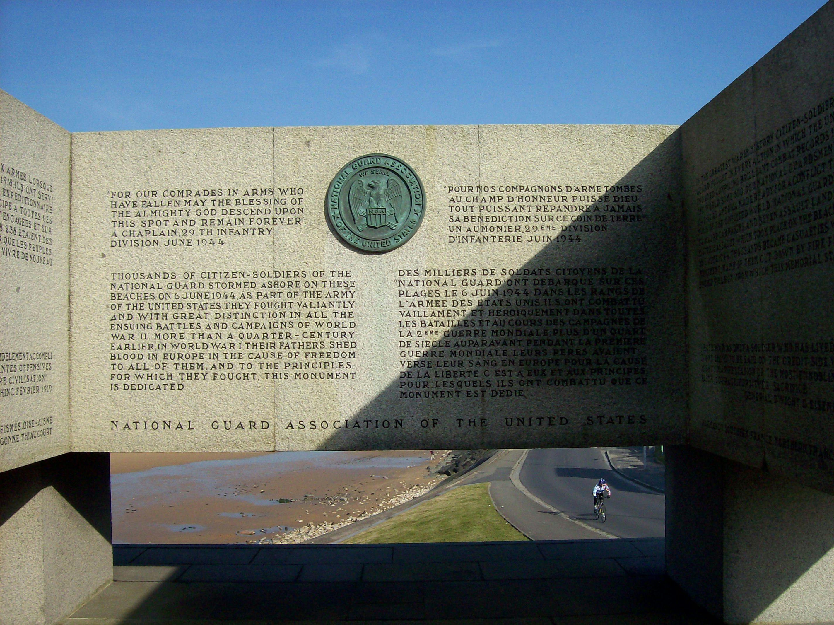 Free stock photo of national guard memorial, normandy, omaha beach