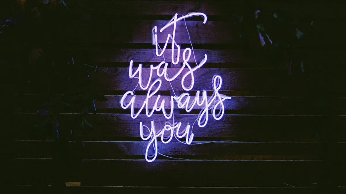 Where to Find a Large LED 'It Was Always You' Neon Sign for Weddings