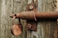 Brown Metal Padlock