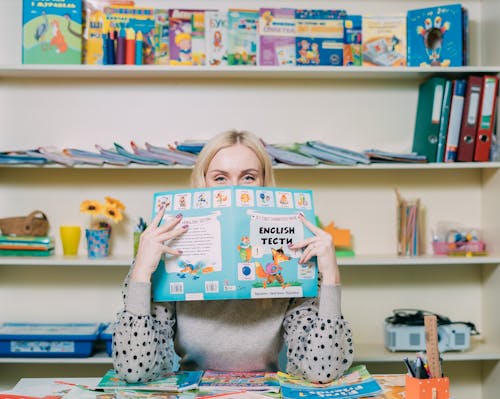 Woman Holding a Book 