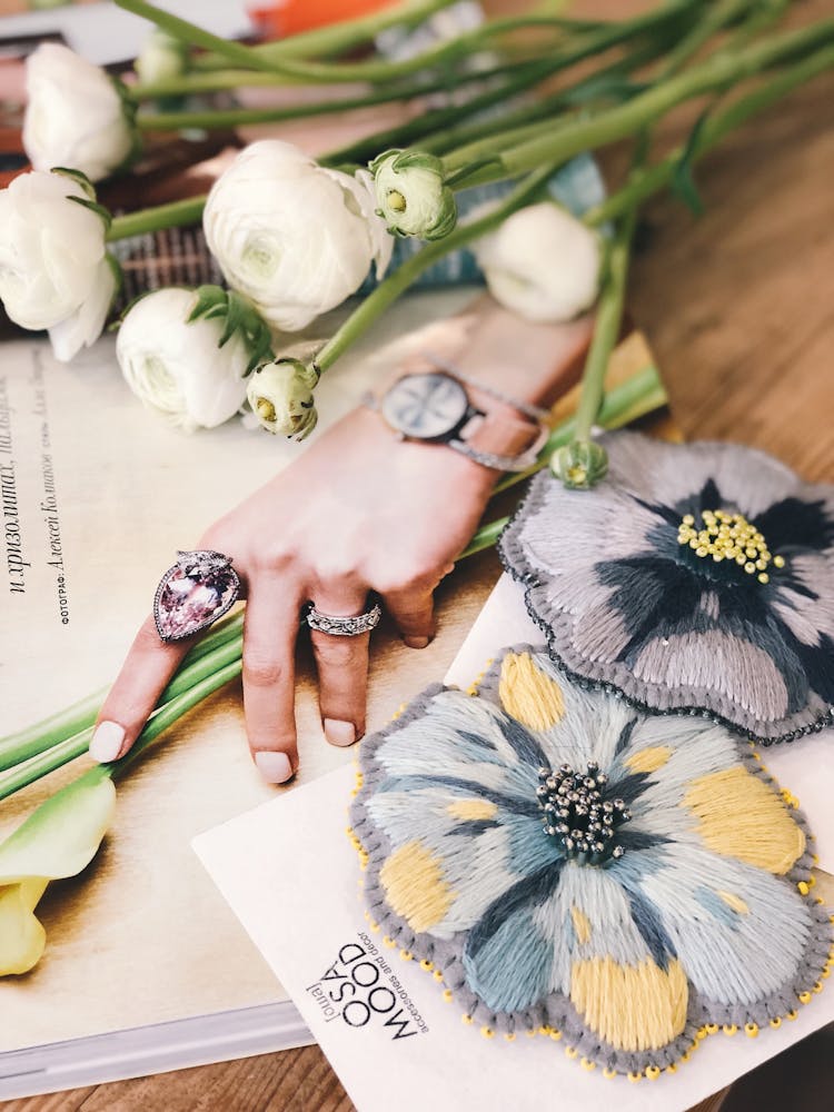 White Flowers On Catalog