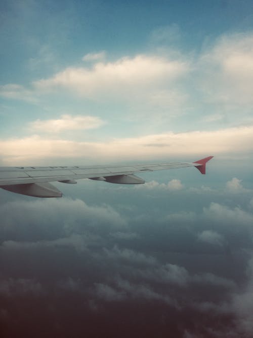Gratis lagerfoto af blå himmel, flyve, flyvemaskine Lagerfoto