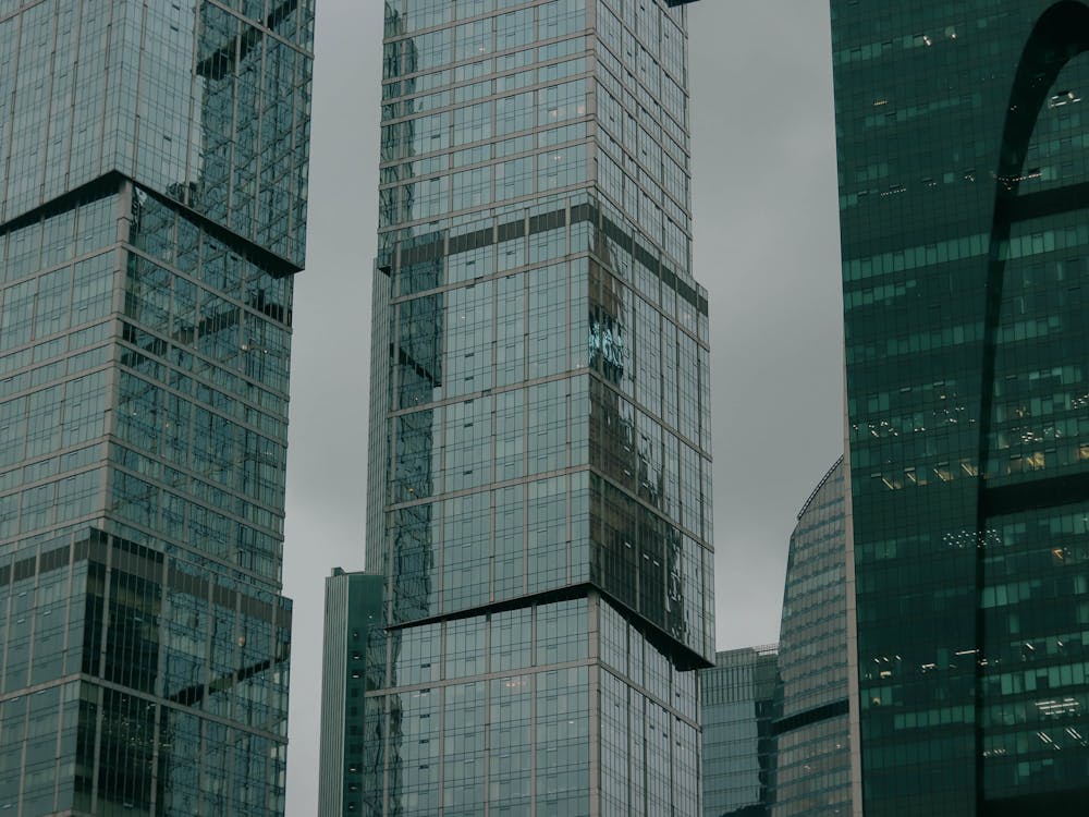 City Buildings Under the Cloudy Sky