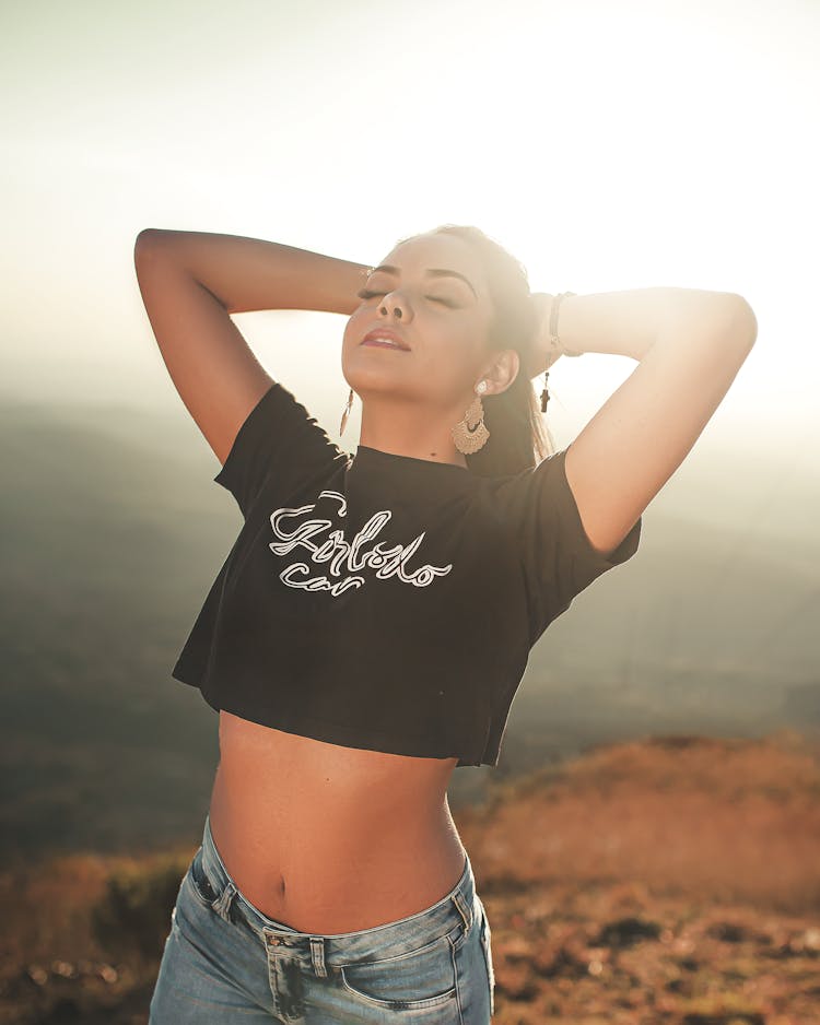 Photo Of A Girl In A Crop Top 