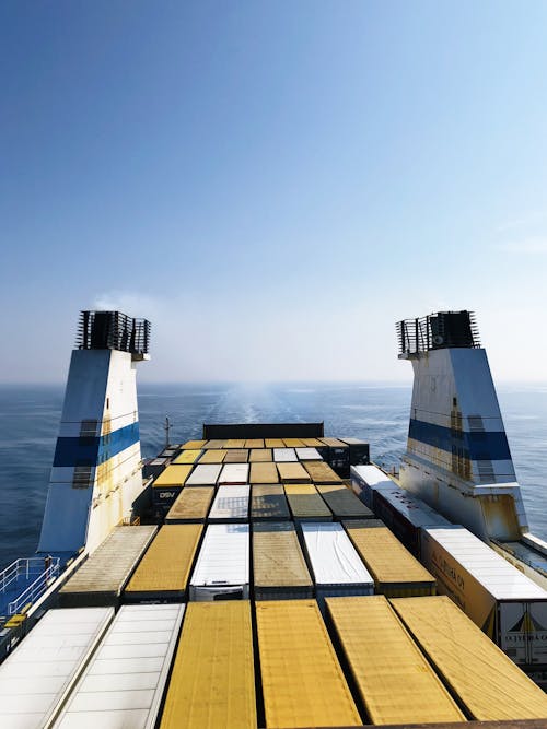 A Ship Carrying Cargo Containers