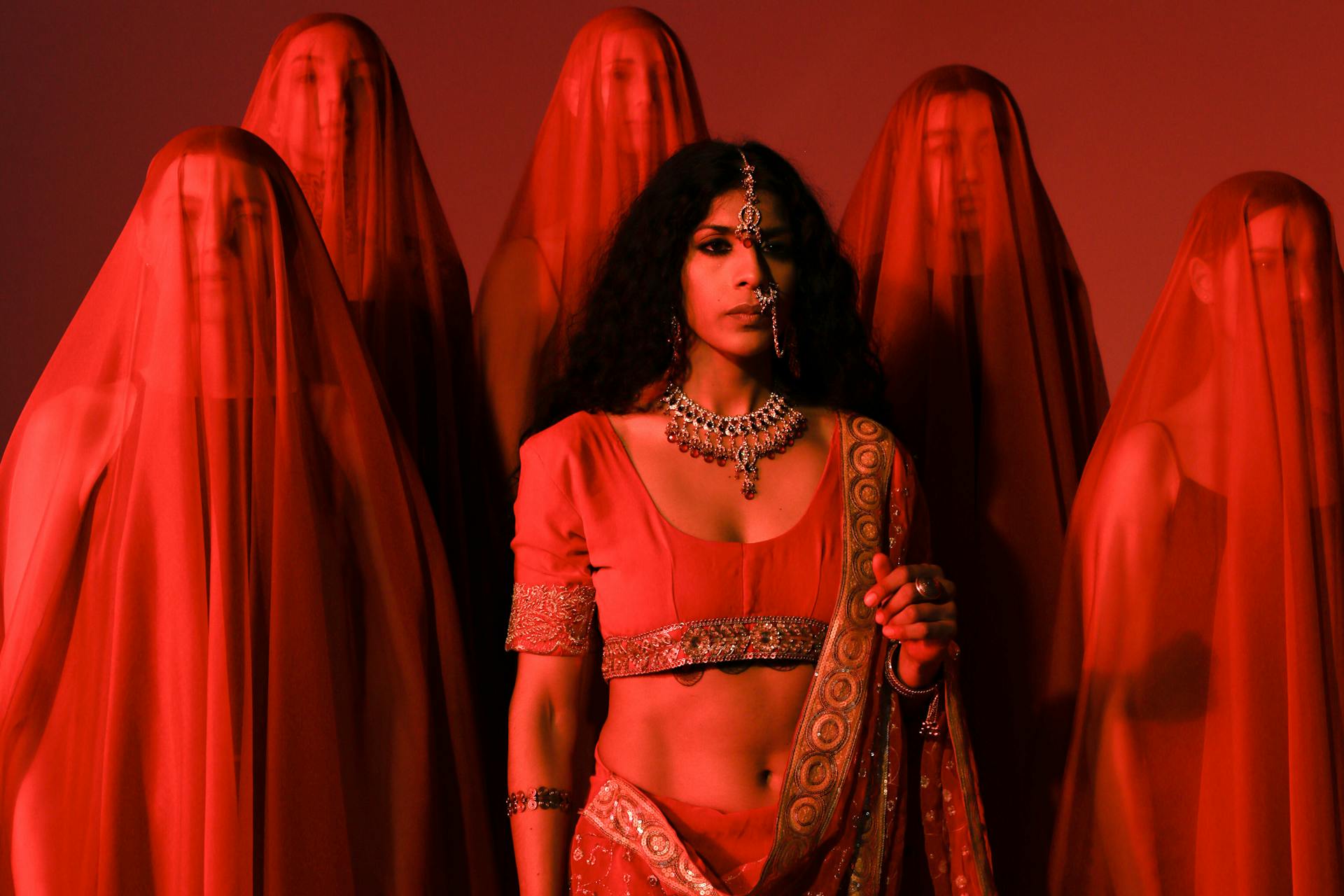 Attractive Woman in Sari