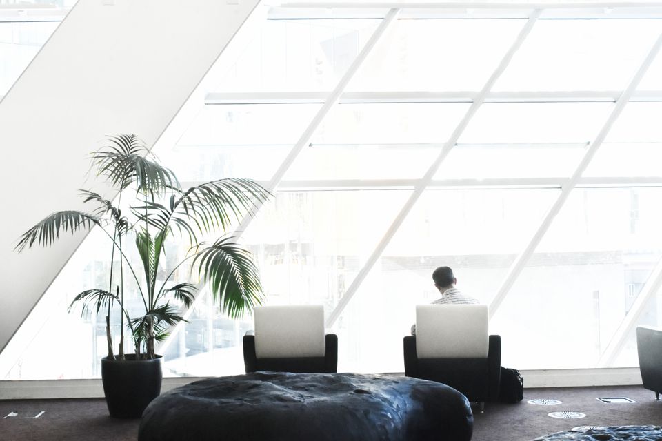 Bright professional office space with natural lighting