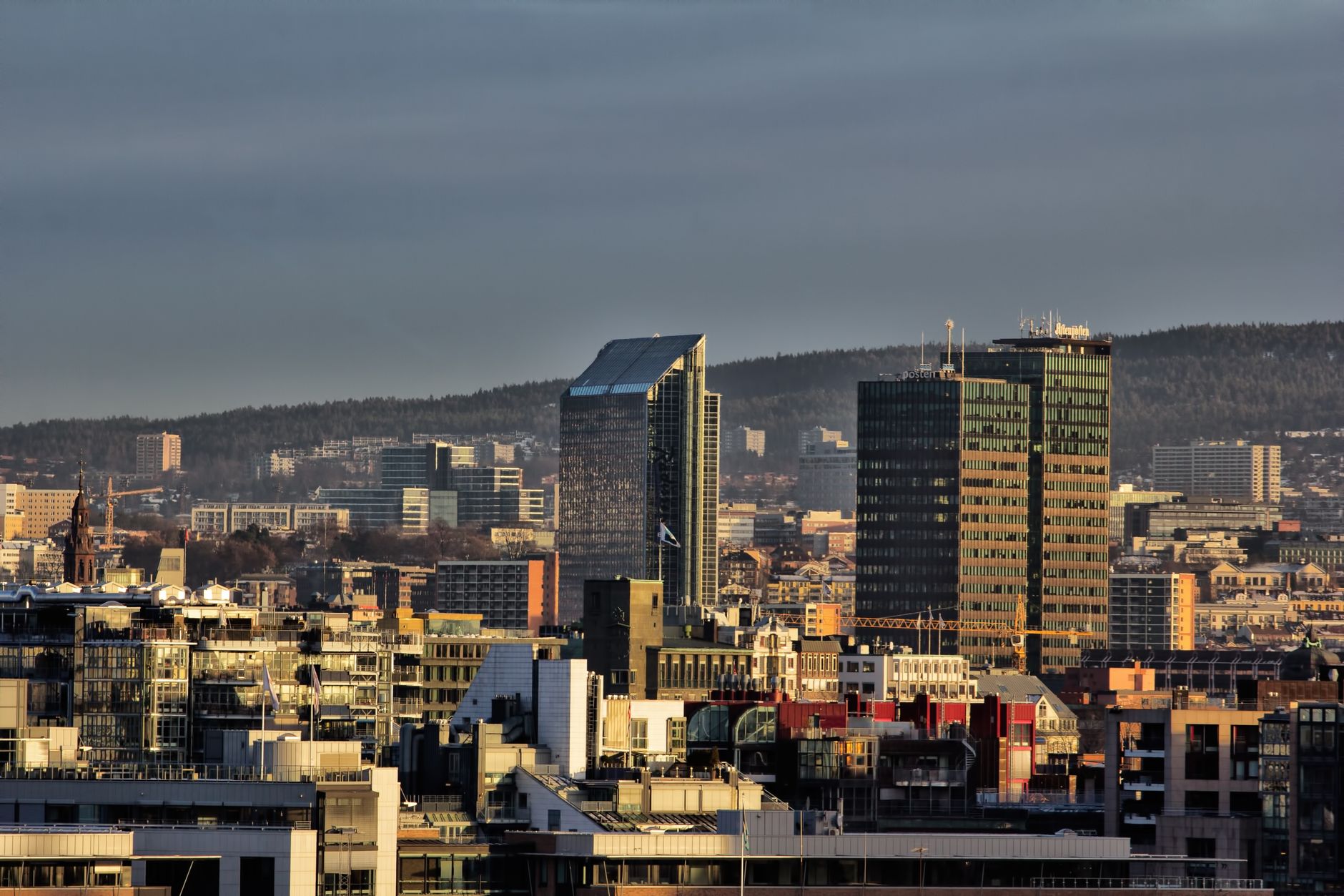 Oslo'da şehir manzarası